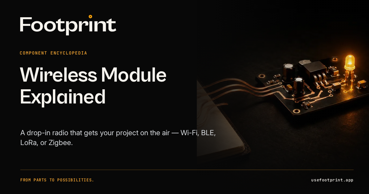 Wireless Module Symbol Wireless Module Explained | Footprint Encyclopedia